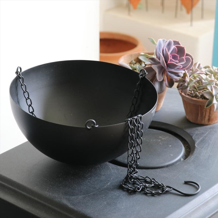 ハンギング　プランター/鉢カバー　アイアン　LLサイズ　直径30cm　ブラック |  | 03