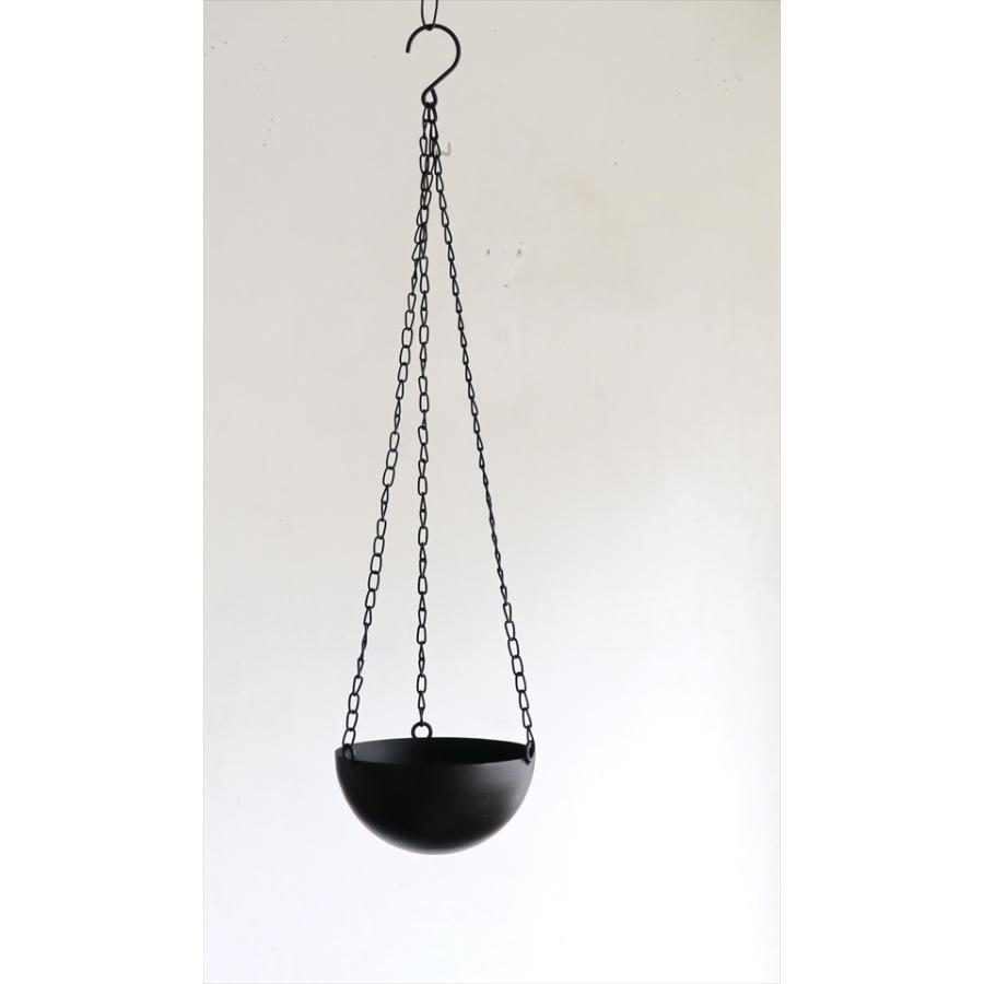 ハンギング　プランター/鉢カバー　アイアン　Sサイズ　直径15cm ブラック |  | 01