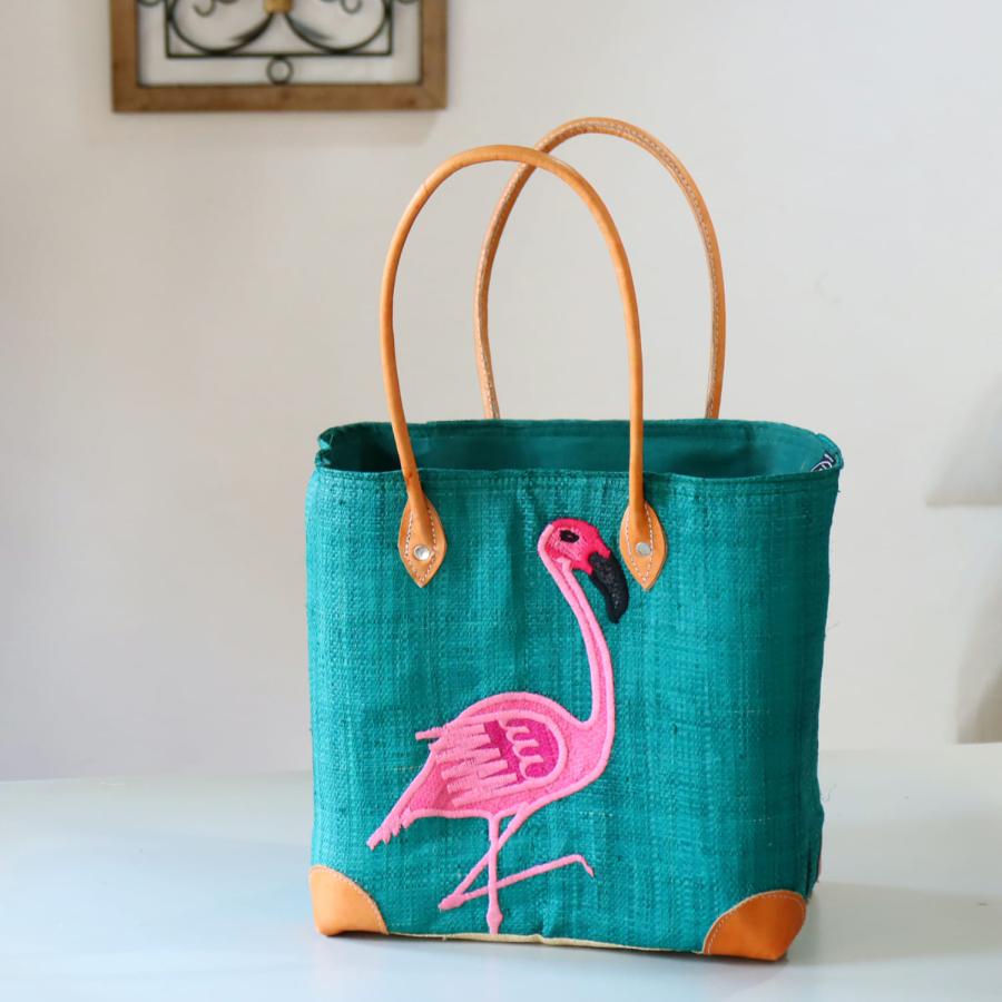 希少【フランス輸入】フェアトレード マダガスカル マルシェバッグ