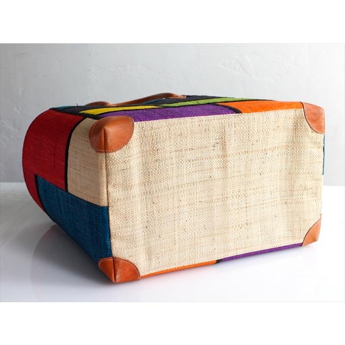 希少【フランス輸入】フェアトレード マダガスカル マルシェバッグ