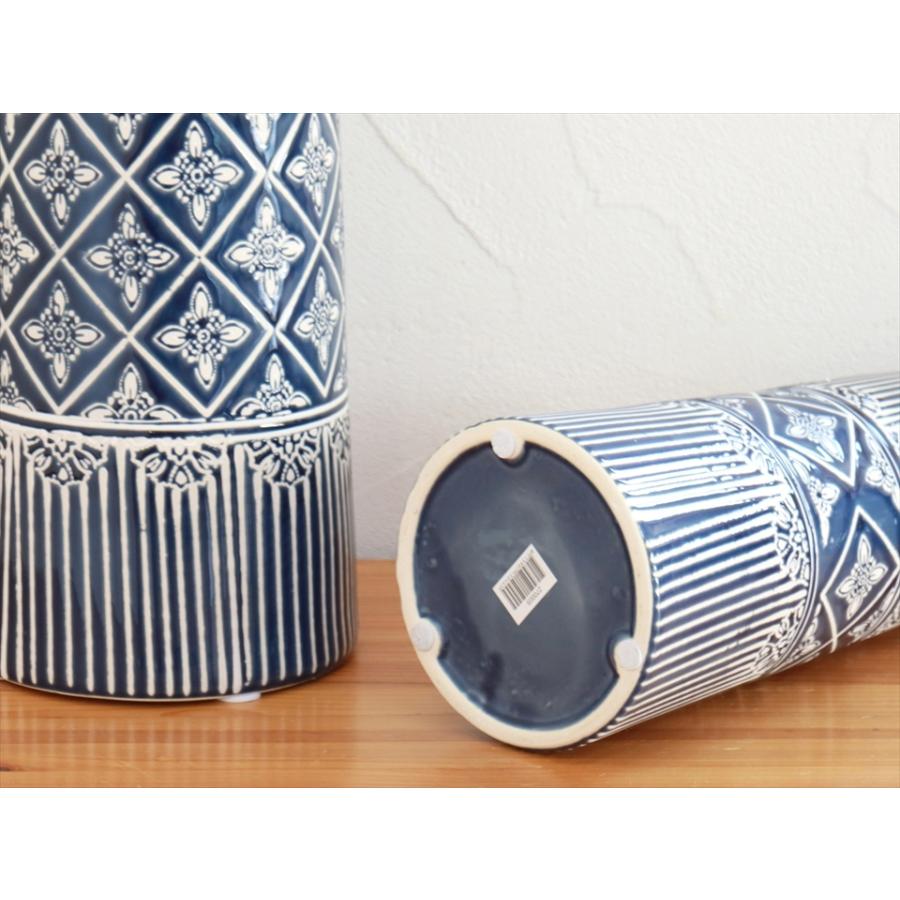陶器 インテリア ボトル 高さ41cm　オランダ製 ブルー | ブランド登録なし | 02