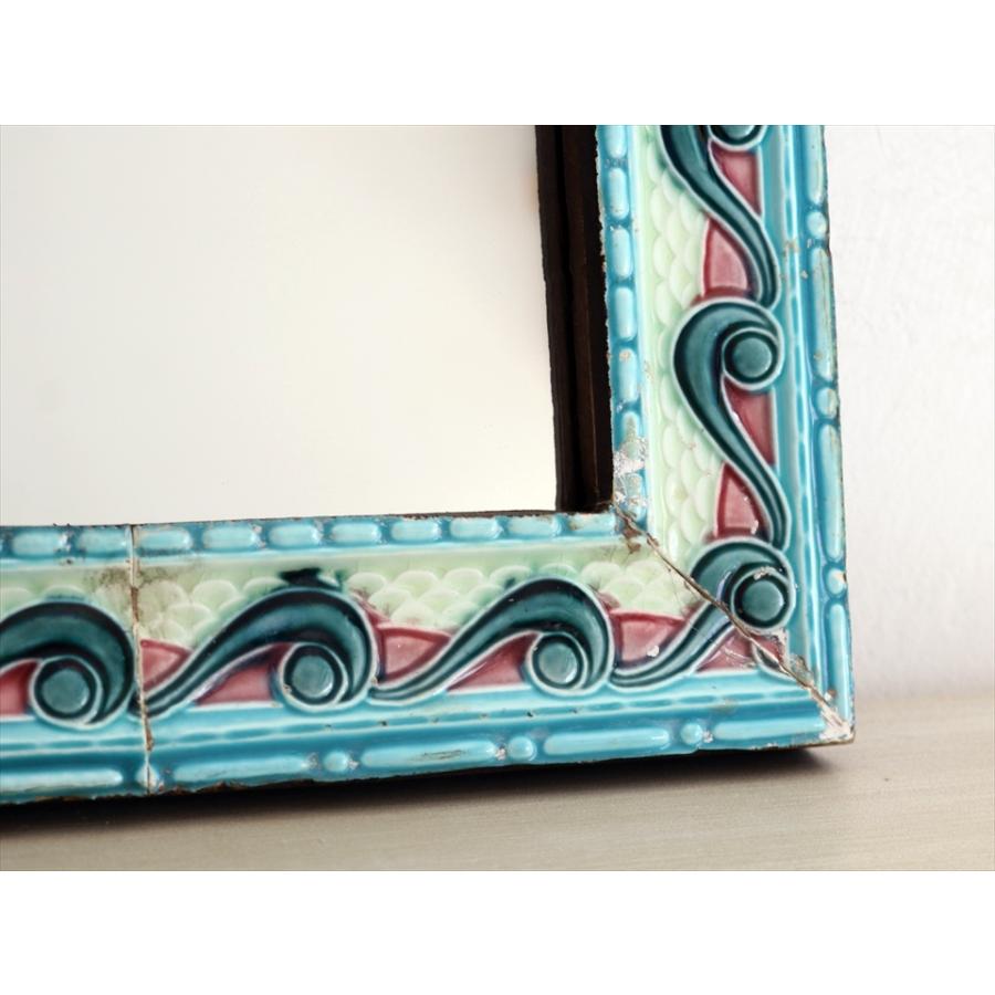 マジョリカタイルミラースクエア 30.5×30.5cm majolica tile mirror