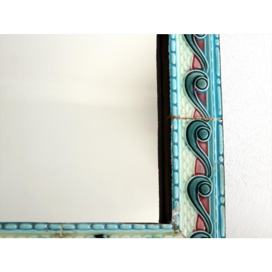 マジョリカタイルミラースクエア 30.5×30.5cm majolica tile mirror