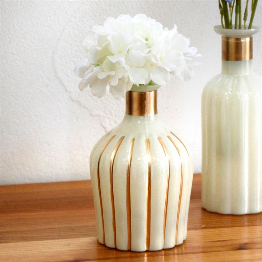 フラワーベース ガラス 直径10×高さ15cm 花瓶 一輪挿し アンティークスタイル Flower Vase Galass | ブランド登録なし