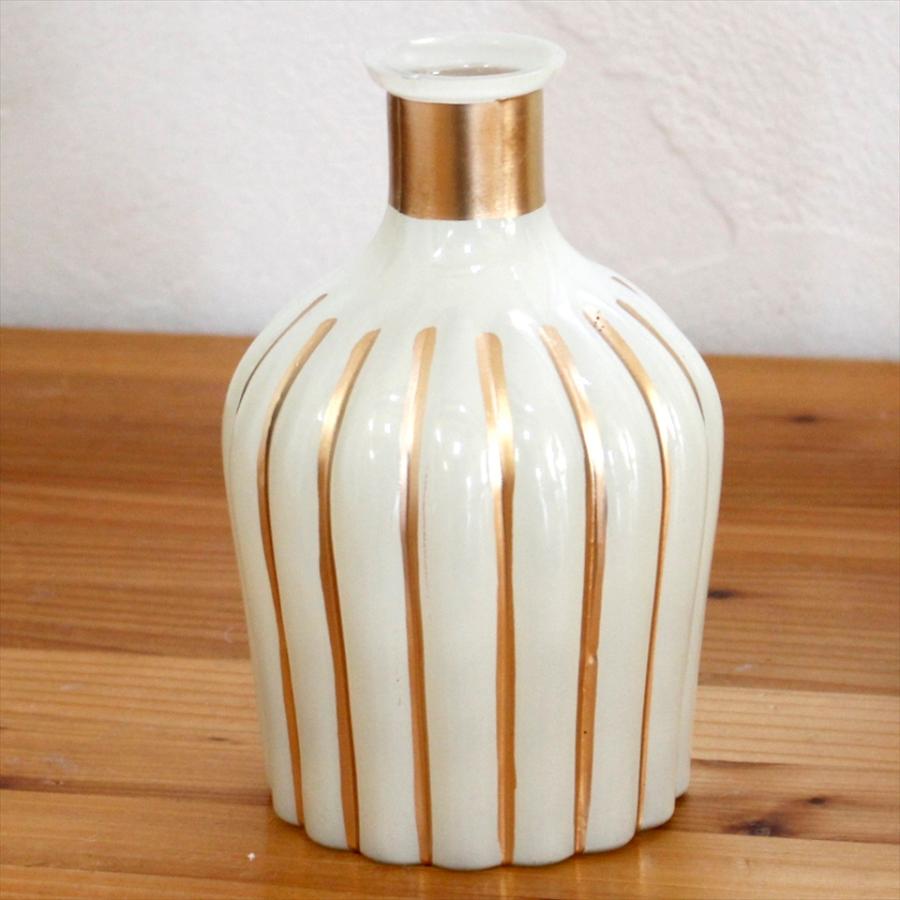 フラワーベース ガラス 直径10×高さ15cm 花瓶 一輪挿し アンティークスタイル Flower Vase Galass | ブランド登録なし | 02