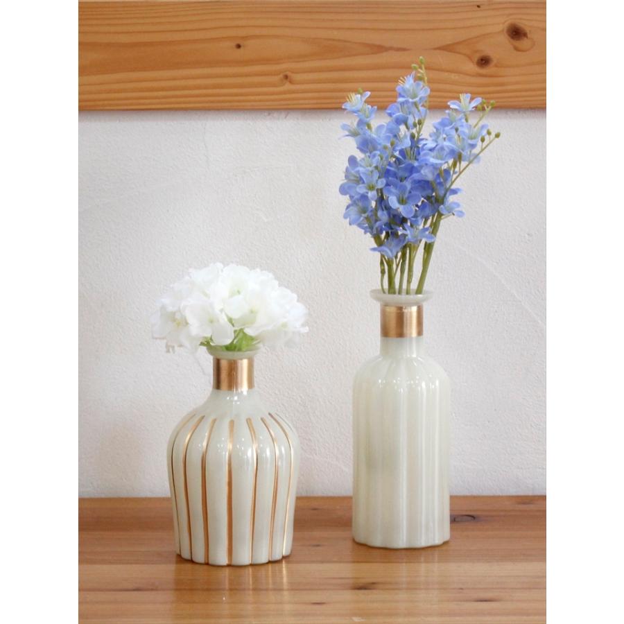 フラワーベース ガラス 直径10×高さ15cm 花瓶 一輪挿し アンティークスタイル Flower Vase Galass | ブランド登録なし | 05