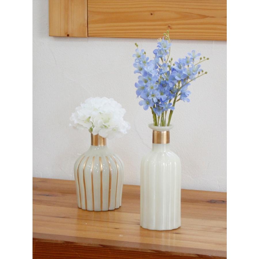 フラワーベース ガラス 直径7×高さ19cm 花瓶 一輪挿し アンティーク