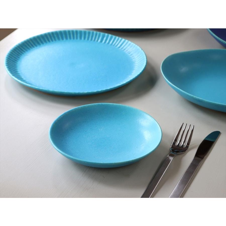 信楽焼 小皿 直径16cm ターコイズブルー 日本製 和食器 | ブランド登録なし | 01