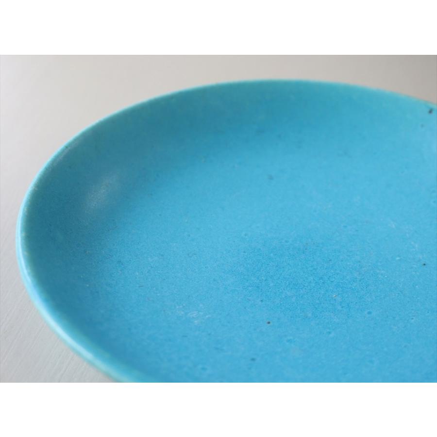 信楽焼 小皿 直径16cm ターコイズブルー 日本製 和食器 | ブランド登録なし | 02