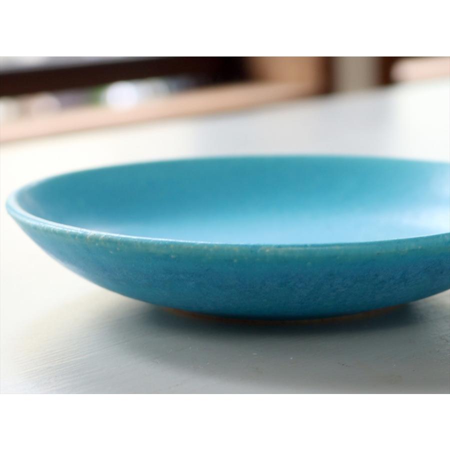信楽焼 小皿 直径16cm ターコイズブルー 日本製 和食器 | ブランド登録なし | 03