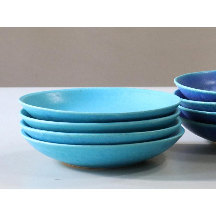 信楽焼 小皿 直径16cm ターコイズブルー 日本製 和食器 | ブランド登録なし | 04