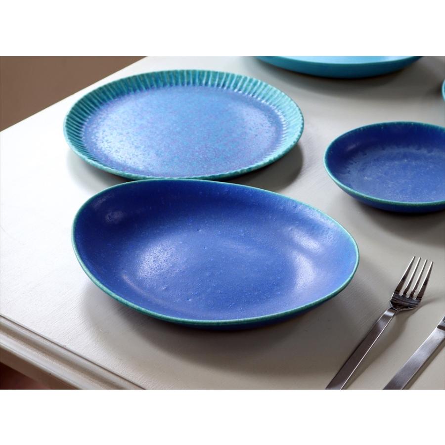 信楽焼 カレー パスタ皿 W26×H21×D3.5cm 瑠璃 日本製 和食器 | ブランド登録なし | 01