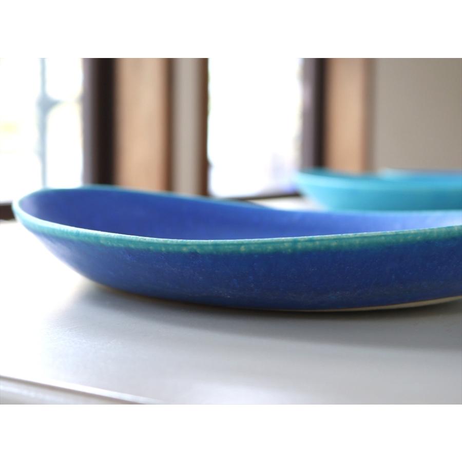 信楽焼 カレー パスタ皿 W26×H21×D3.5cm 瑠璃 日本製 和食器 | ブランド登録なし | 04