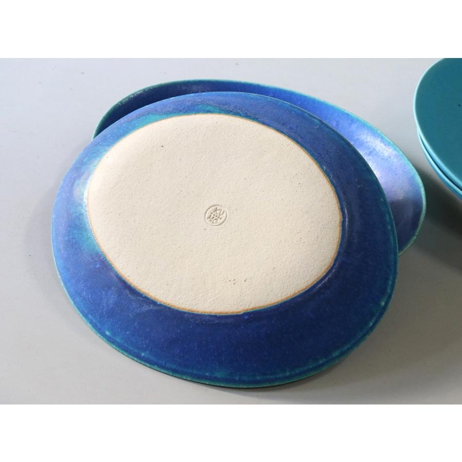 信楽焼 カレー パスタ皿 W26×H21×D3.5cm 瑠璃 日本製 和食器 | ブランド登録なし | 05