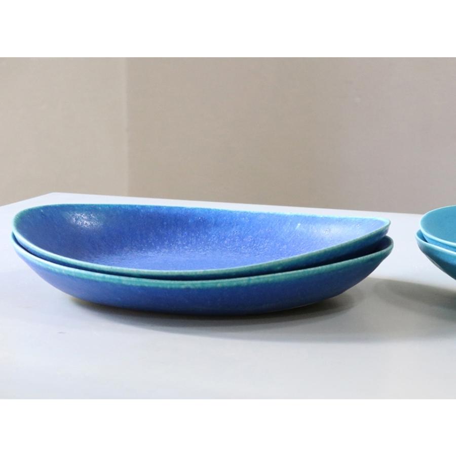 信楽焼 カレー パスタ皿 W26×H21×D3.5cm 瑠璃 日本製 和食器 | ブランド登録なし | 06