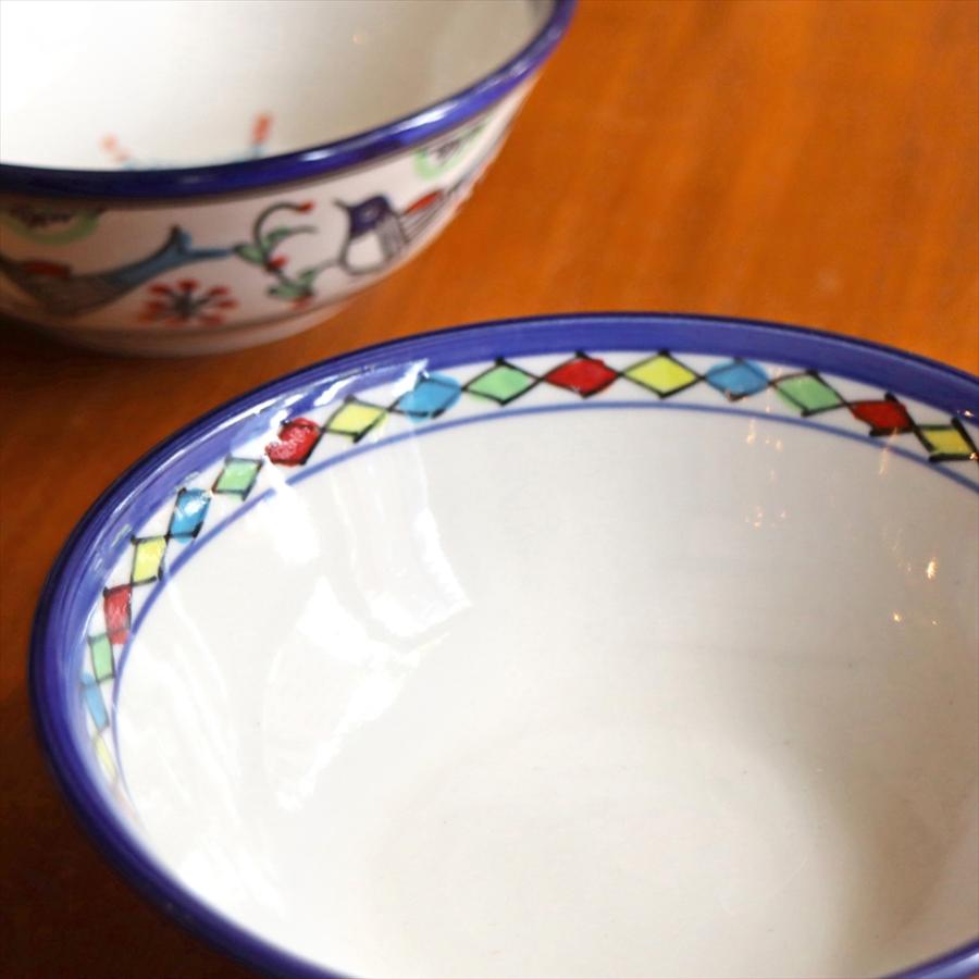 ボウル レッドフラワー ヤズド(イラン) 製 直径15cm 陶器 食器 電子レンジ 食洗器対応 | ブランド登録なし | 02