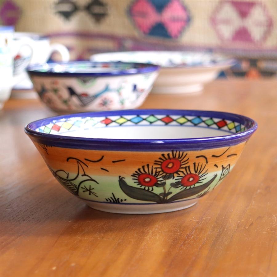 ボウル レッドフラワー ヤズド(イラン) 製 直径15cm 陶器 食器 電子レンジ 食洗器対応 | ブランド登録なし | 03