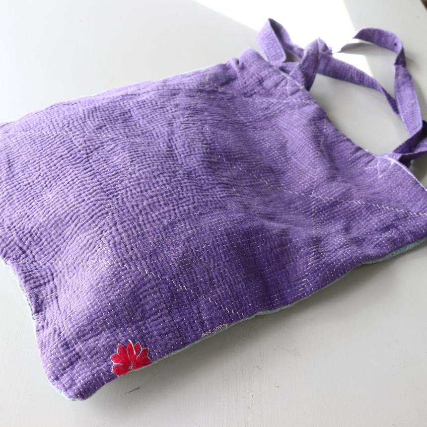 カンタ刺繍　フラットトートバッグ　現品ヴィンテージカンタ　肩掛けショルダー　A4サイズが入る |  | 04