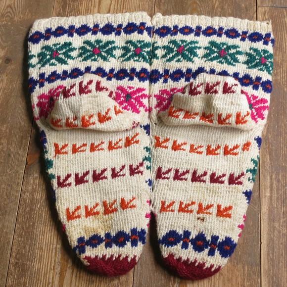 アンティーク トルコ手編みウール靴下グリーン ピンク オレンジ カラフル矢印ボーダー 23cm Tcorap038 インプレッションオブギャッベ 通販 Yahoo ショッピング