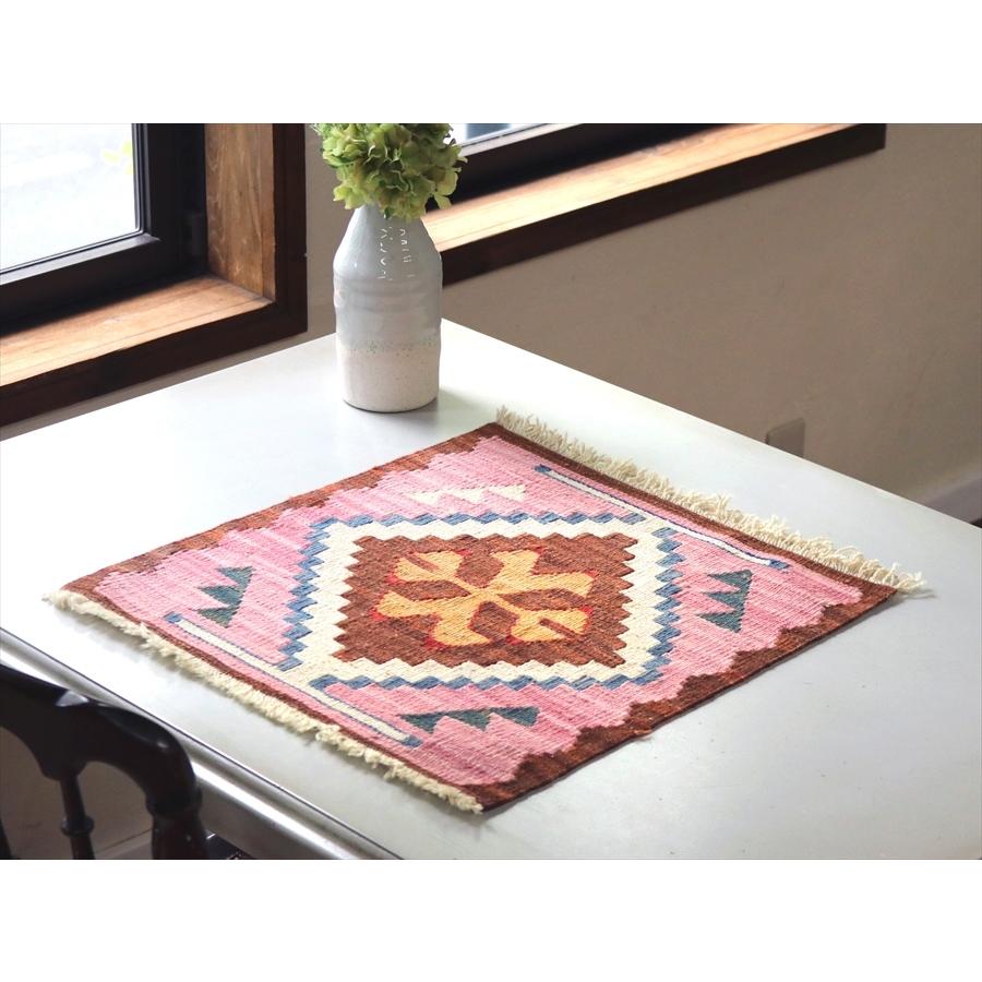 細かな織りのトルコキリム ミンダーサイズ 45x45cm 手織り ウール１００％ | ブランド登録なし | 01