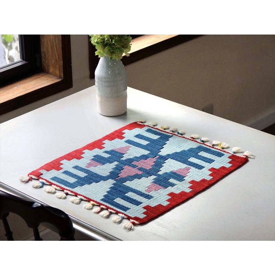 トルコのカイセリキリム ミンダーサイズ 42x39cm トルコキリム手織り ウール１００％ | ブランド登録なし | 01