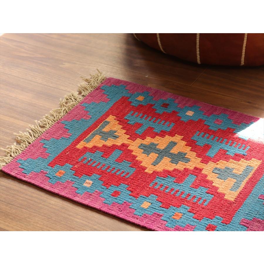 イランの手織りキリム シラーズ 56x43cm |  | 02