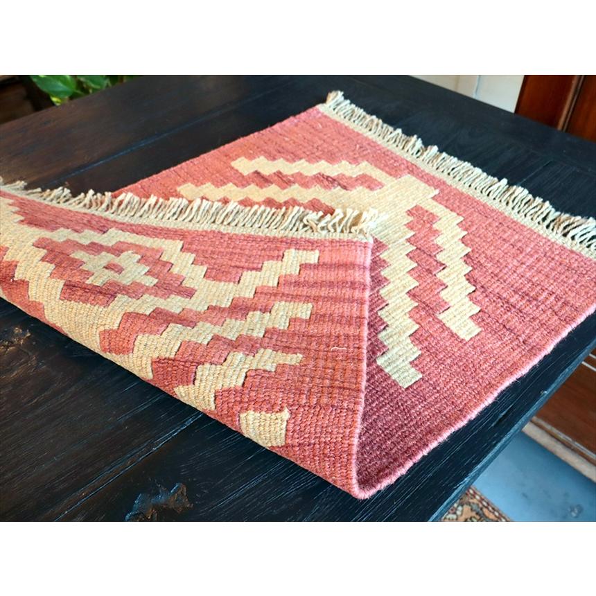 手織りキリム イラン南部シラーズ 63x44cm ウール100% 一点もの 生命の木 |  | 02
