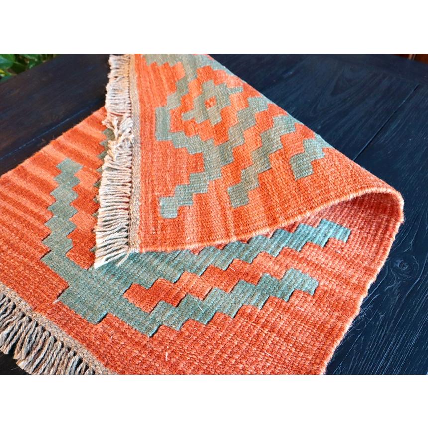 手織りキリム イラン南部シラーズ 61x45cm ウール100% 一点もの 生命の木 |  | 02