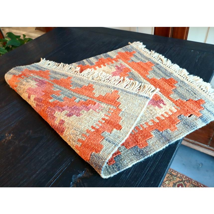 手織りキリム イラン南部シラーズ 60x42cm ウール100% 一点もの |  | 02