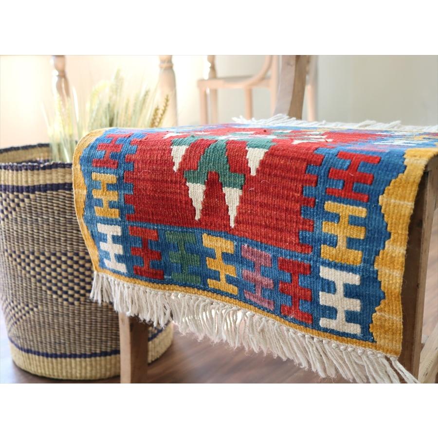 トルコのカイセリキリム ミンダーサイズ 43x44cm トルコキリム手織り ウール１００％ | ブランド登録なし | 02