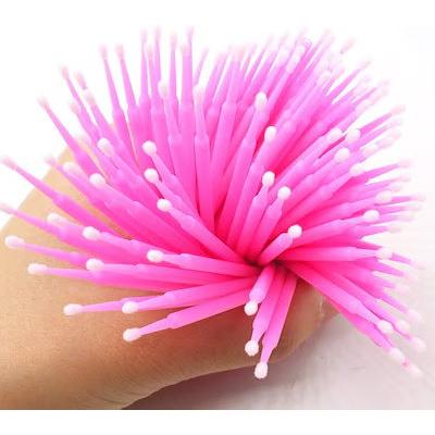 ８００本 マイクロアプリケーター（マイクロブラシ）化粧道具 極細綿棒 まつげブラシ マスカラブラシ 化粧ブラシ まつげエクステ ジェルネイル 極細綿棒 | IMERIT | 01