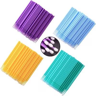 ８００本 マイクロアプリケーター（マイクロブラシ）化粧道具 極細綿棒 まつげブラシ マスカラブラシ 化粧ブラシ まつげエクステ ジェルネイル 極細綿棒 | IMERIT | 05