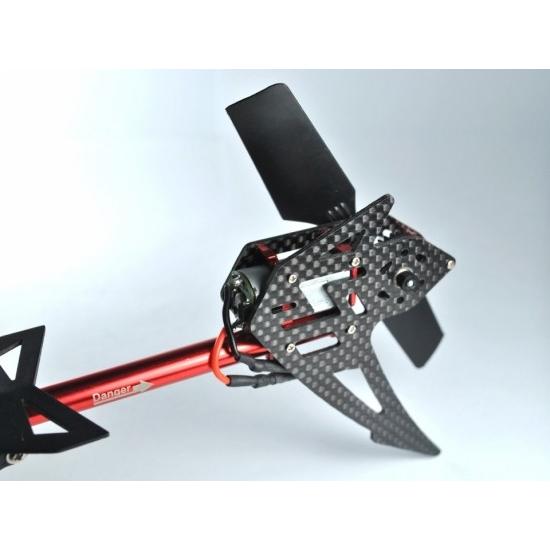 カーボンファイバー テールギアケース Carbon Fiber Tail Gear Case (RED) WALKERA MASTER