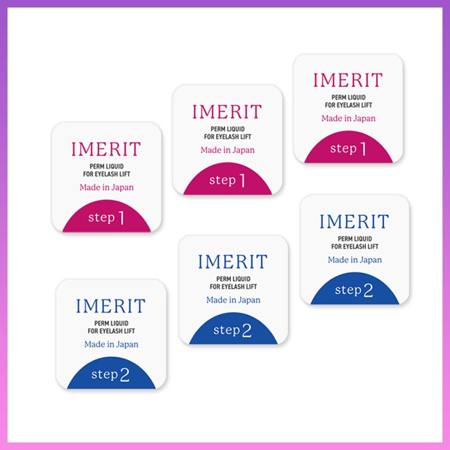 〔IMERIT〕5分でかかる! 日本製 エクステ つけまつ毛用 低刺激パウチパーマクリーム液(３回分) /高粘着クリアグルー　セルフまつげパーマ | IMERIT | 02