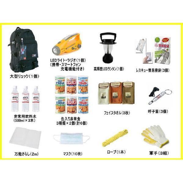 防災グッズ 非常用持ち出し 125点 豪華充実ファミリーセット 防災避難