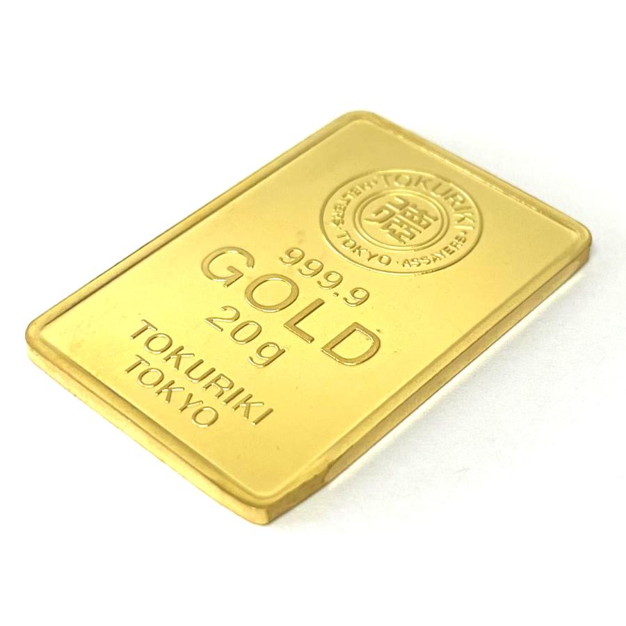 徳力本店 純金 インゴット ingot 20g ゴールド 公式国際ブランド 金塊
