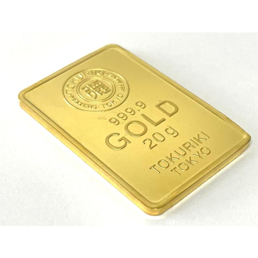 徳力本店 純金 インゴット ingot 20g ゴールド 公式国際ブランド 金塊