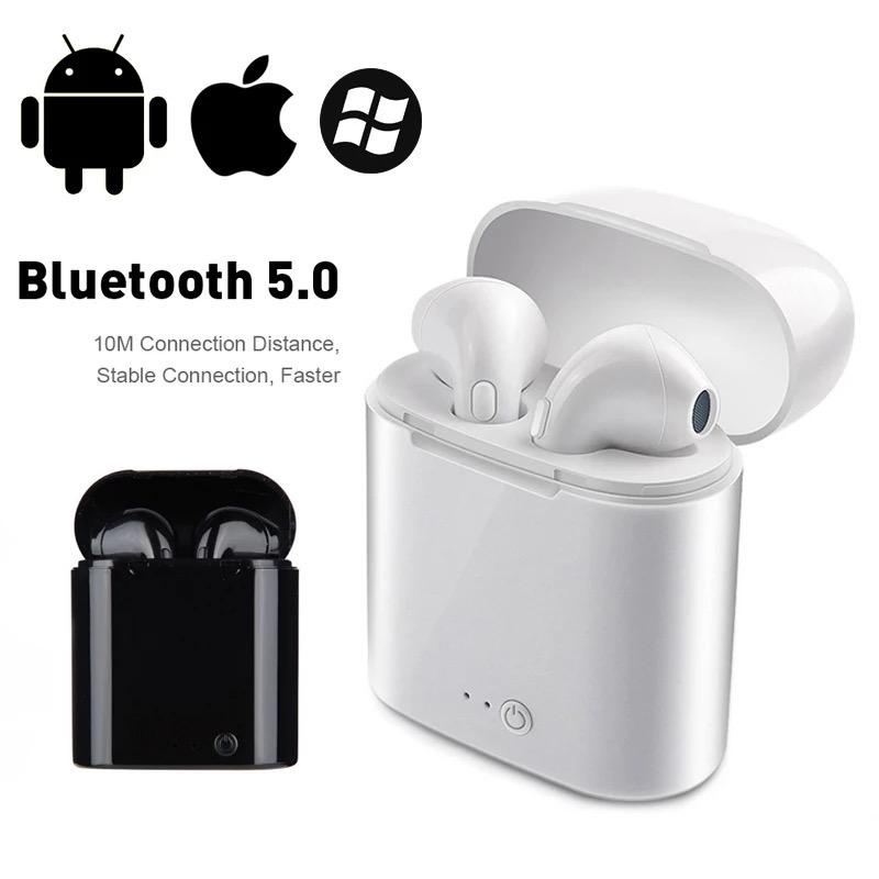 Bluetooth イヤフォン i7S バッテリー内蔵 充電ケース付き ワイヤレス イヤホン android Apple iPhone X 7 8 6S PLUS 2021年版　ワイヤレス！｜ippachi｜06