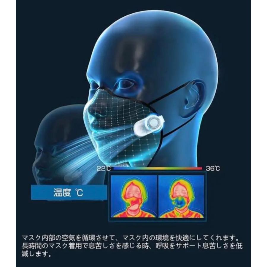マスクファン マスク 扇風機 ポータブルファン ひんやりマスク熱中症対策 クリップ 式 クーラー サポート インナー 肌荒れ 蒸れ マスクエアーファン |  | 11