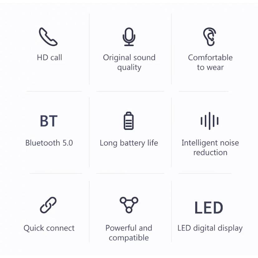 ワイヤレスイヤホン Bluetoothイヤホン XG13 タッチ式 充電ケース