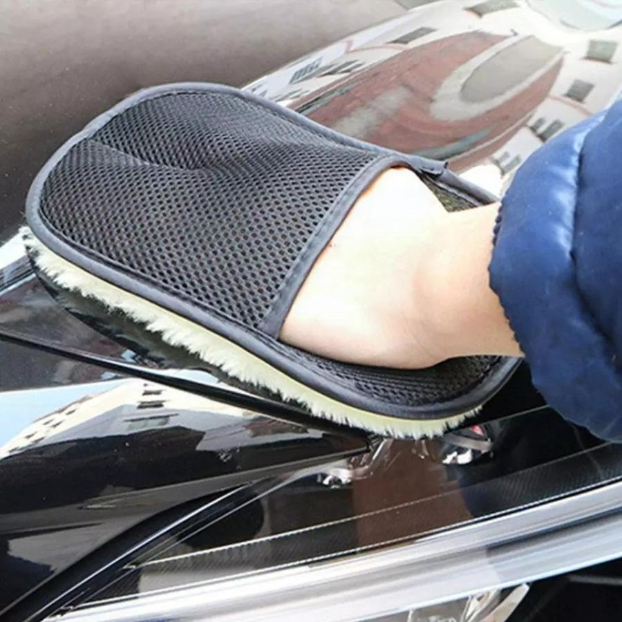 洗車グローブ ムートン カーウォッシュグローブ スポンジ 傷防止 大判 |  | 05