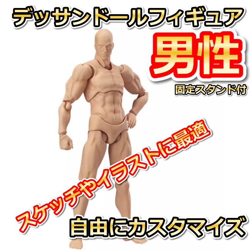 デッサンドール デッサンフィギュア 男性 多彩なポーズが可能