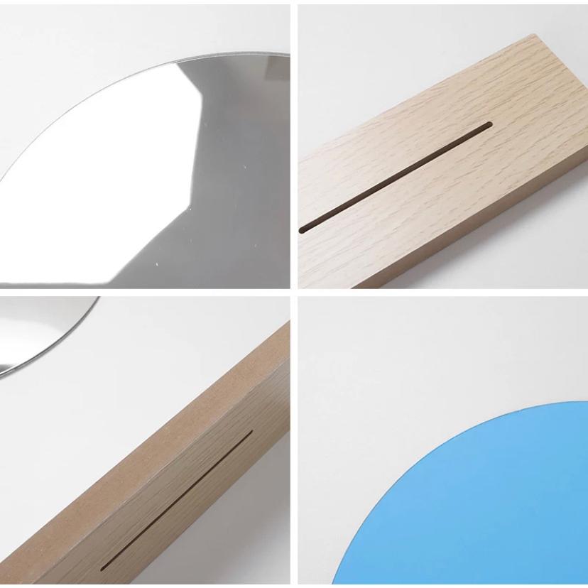 ムーンミラー ウェーブミラー 雑貨 韓国 インテリア 変形ミラー 鏡