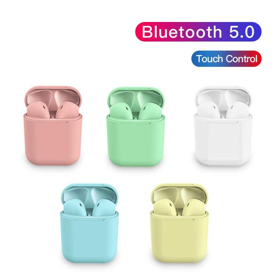 ワイヤレスイヤホン 子供 大人 i12 Bluetooth5.0 ブルートゥース