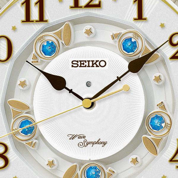 セイコー SEIKO RE581B 壁掛け時計 掛け時計 電波時計 連続秒針