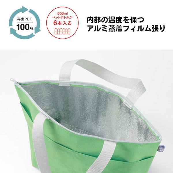 バッグ 販促「リル 再生PETポケット付保冷温バッグ 96個」粗品 景品 ノベルティ エコ SDGs 挨拶 法人 大量配布の画像