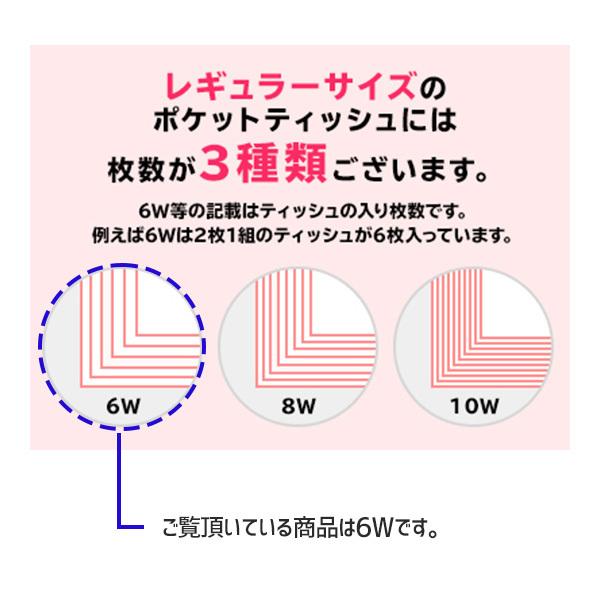 ポケットティッシュ 6W 2000個 ポケット付き 無地 販促用 広告用 ノベルティ 送料無料｜ippin-store｜02