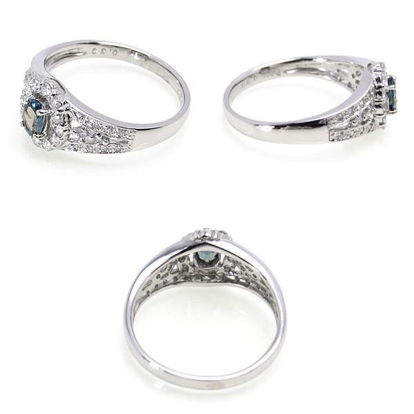 Pt900 0.20ct アレキサンドライト ダイヤモンド リング】11.5号