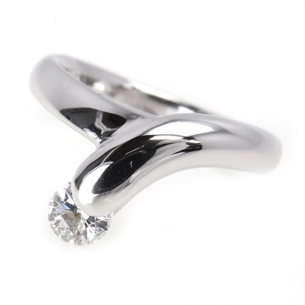 Pt900 0.388ct ダイヤモンド リング】12号 指輪 鑑定書付 H/VS2/EX 