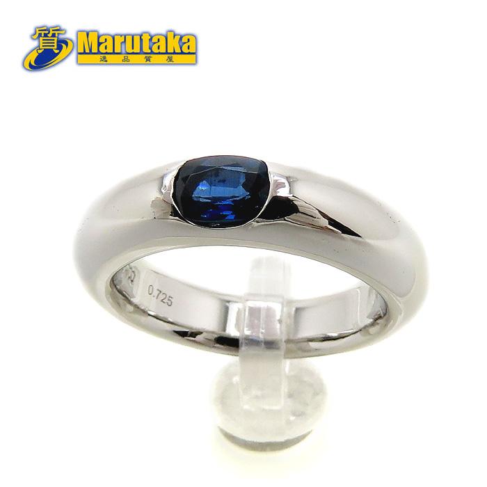 中古　サファイア　リング　PT900 指輪 楽天市場】【中古】 Pt900 スリランカ産 非加熱 サファイア リング